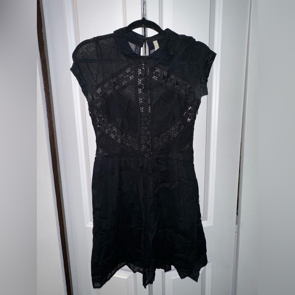 Black lace mini dress. Size 8. fits like a small/ medium